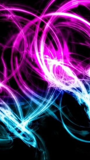 Preview wallpaper neon, patterns, cluster, background 1440x2560