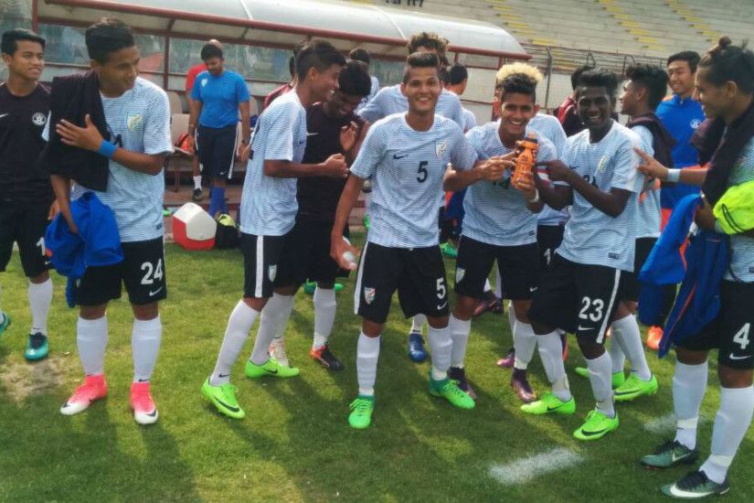Indian U-17 World Cup Squad's clash against Italy U-17 National Team.