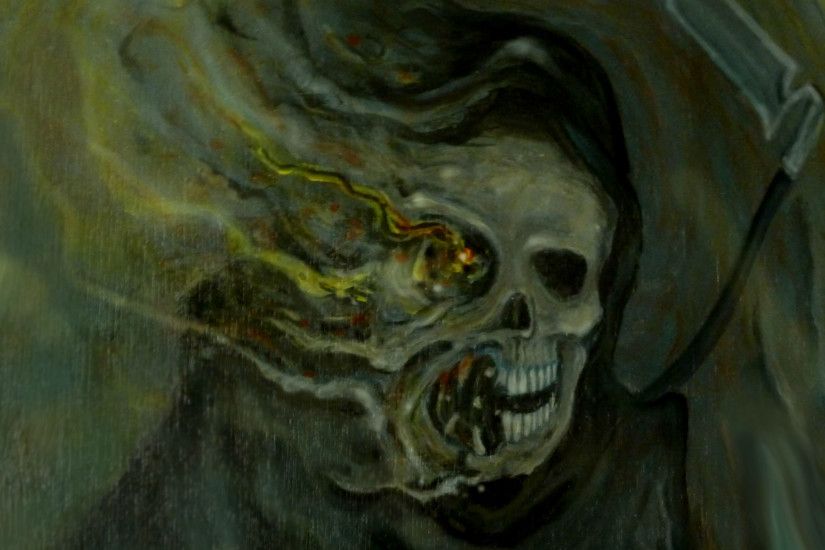Dark Grim Reaper Horror Skeletons Skull Creepy G Wallpaper At Dark  Wallpapers