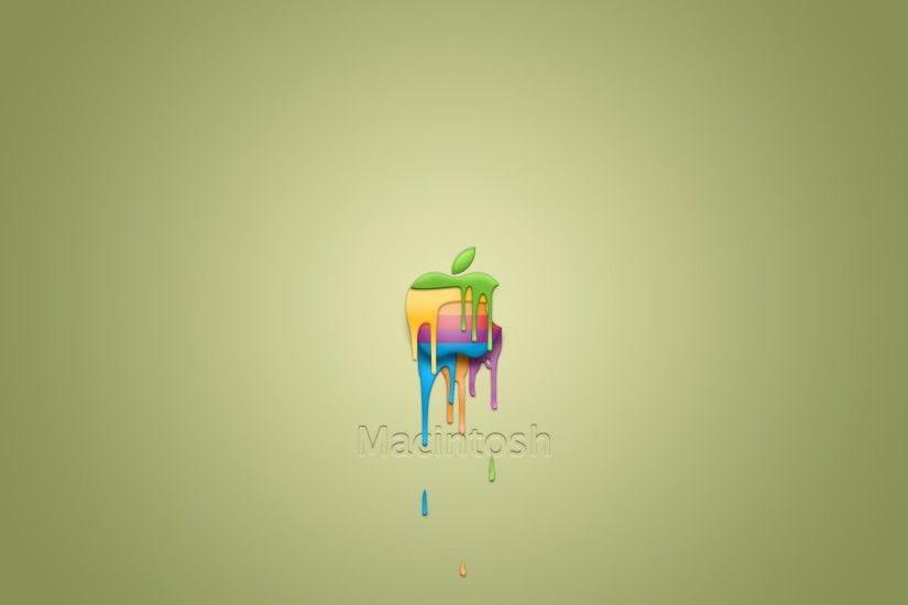 2560x1600 Wallpaper macintosh, apple, mac, brand, logo, colorful, paint