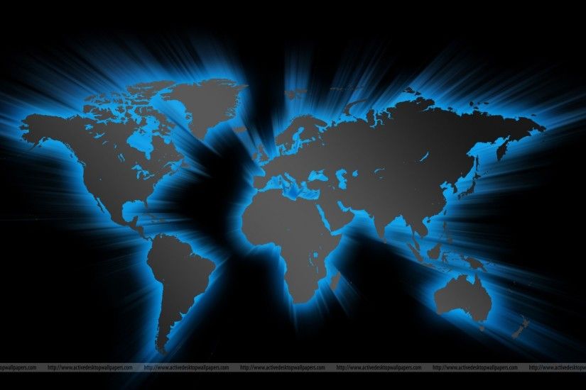 Glowing World Map Background 1920X1080 3260
