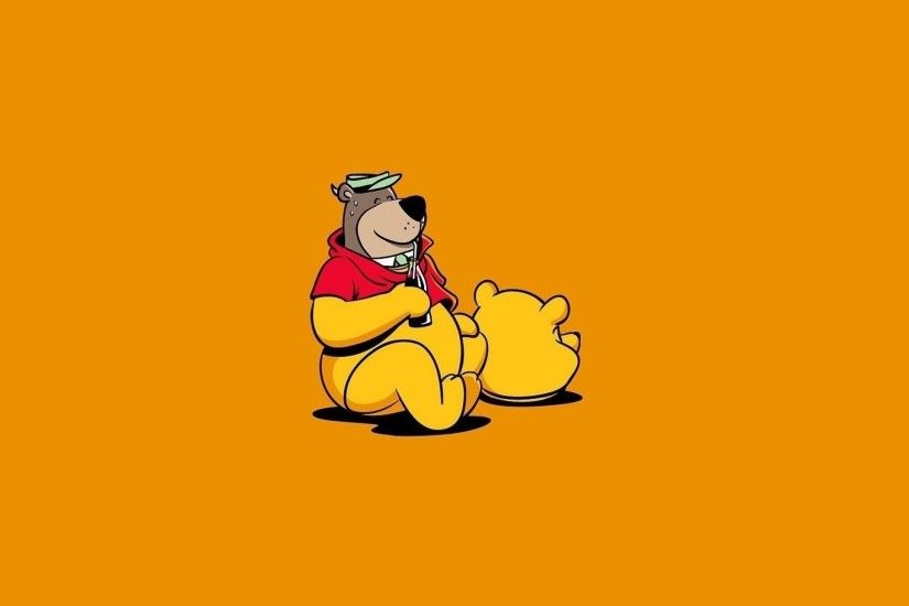 2560x1440 Wallpaper winnie pooh, bear, costume