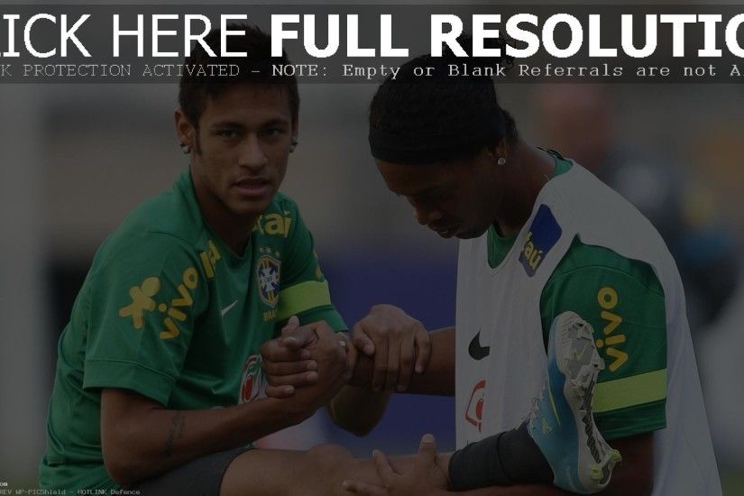 Neymar And Ronaldinho Gaucho Together In Training