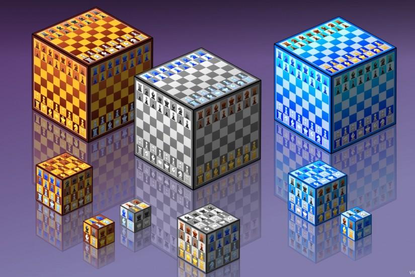 Nine Cubes - chess wallpaper by Rocky64