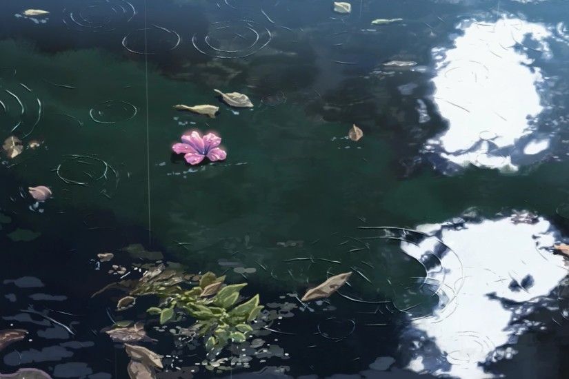 rain, The Garden Of Words, Makoto Shinkai, Water, Flowers, Sunlight  Wallpapers HD / Desktop and Mobile Backgrounds