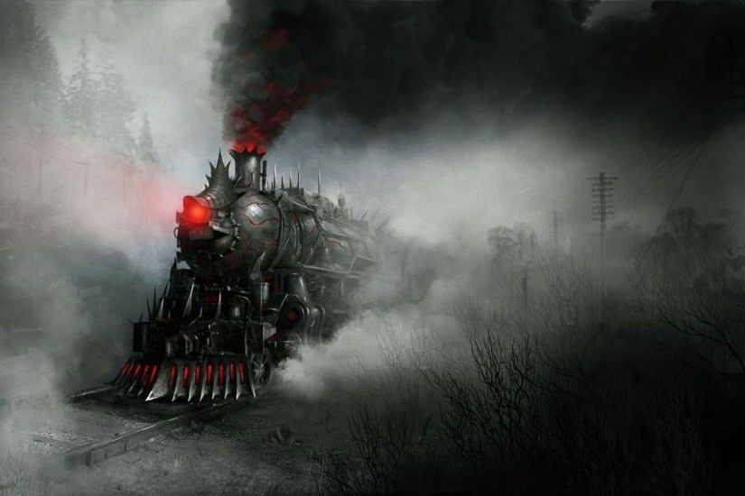 Artwork Fantasy Art Concept Smoke Gothic Demons Trains
