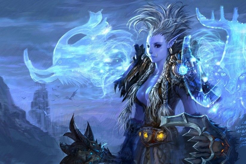 video games World of Warcraft fantasy art armor magic artwork trolls  Yaorenwo wallpaper background
