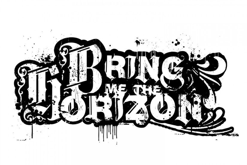Preview wallpaper bring me the horizon, text, sign, graphics, spray  1920x1080