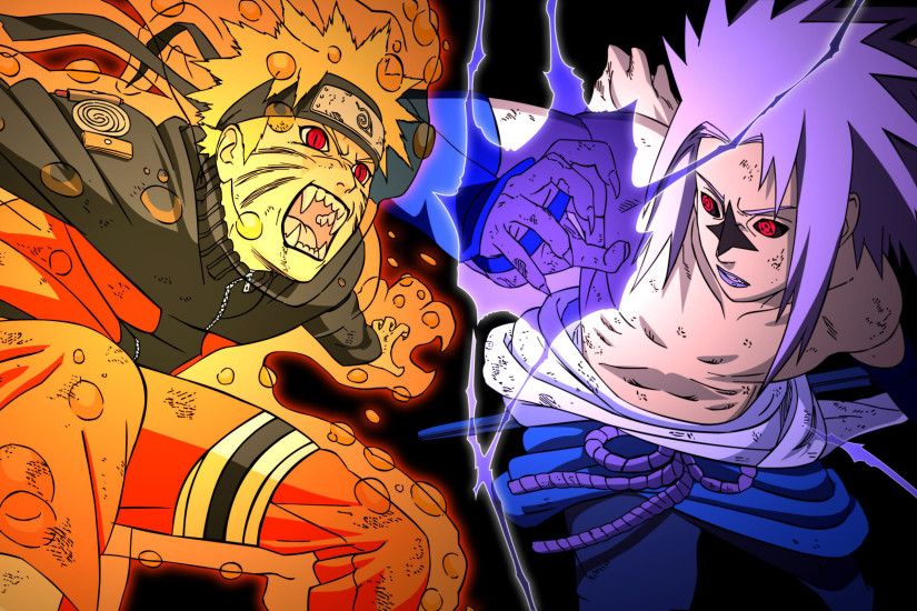 Naruto vs Sasuke HD Wallpaper Â· 1.1MB
