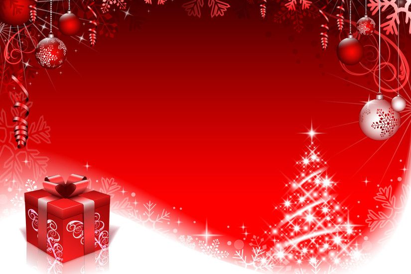 Red style Christmas background art vector 01 - Vector Background .