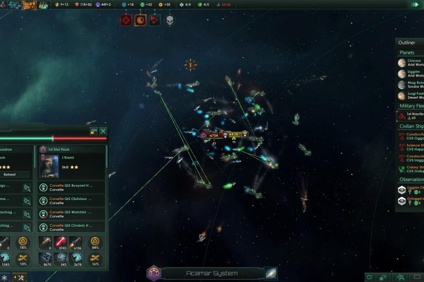 Stellaris Review Screenshot Wallpaper Battle