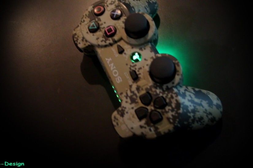 Custom PS3 Controller "light toxic camouflage" by CKS-Design [FULL HD] -  YouTube