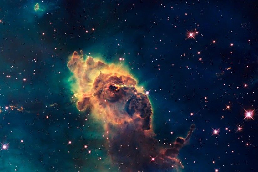Hubble telescope, universe, stars, nebula wallpaper 1920x1200
