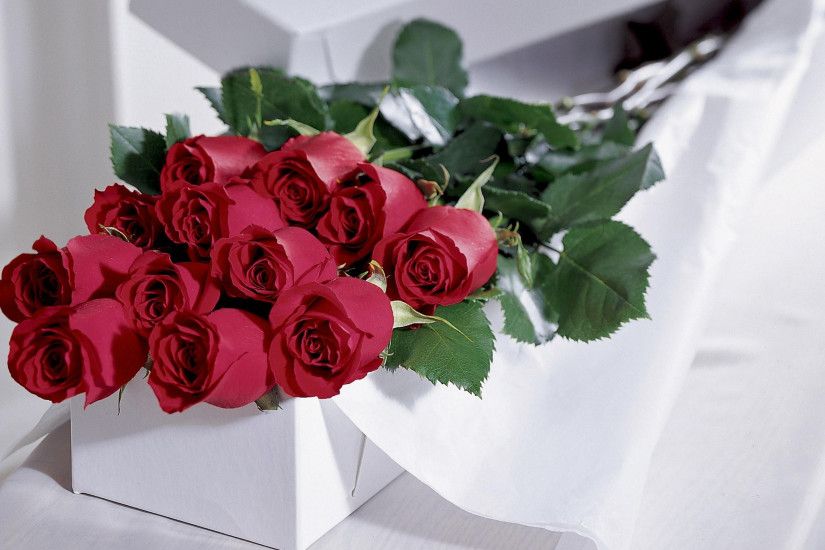 Preview wallpaper roses, flowers, bouquet, elegant, box 3840x2160