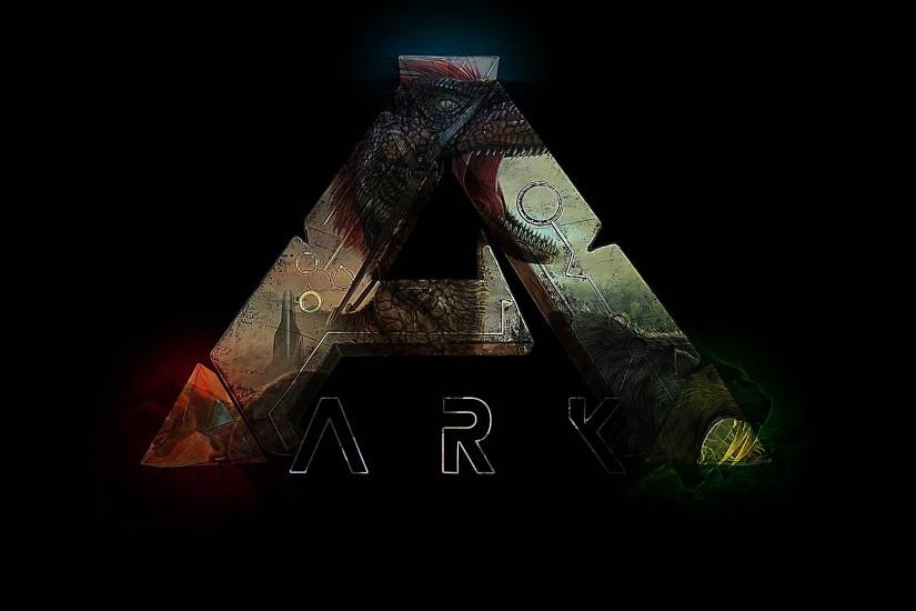 ARK: Survival Evolved Dinosaurs Dark Logo 1920x1080 wallpaper