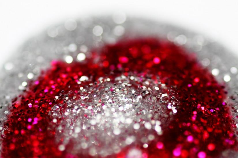 Eye Catching Red and Silver Glitter Background