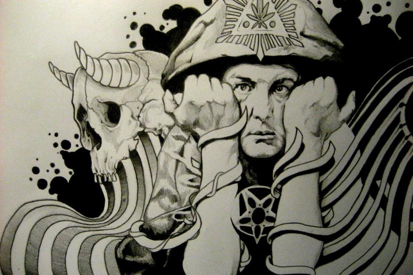 ALEISTER CROWLEY occult satanic satan psychedelic wallpaper | 2272x1704 |  329411 | WallpaperUP