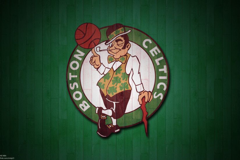 NBA 2017 Boston Celtics hardwood logo desktop wallpaper