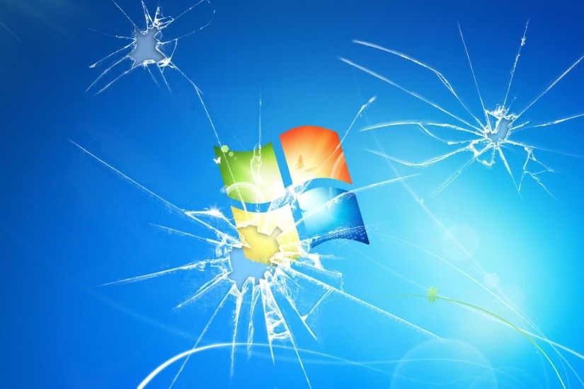 Windows 7 Broken Screen Desktop Wallpapers : Brands Wallpaper .