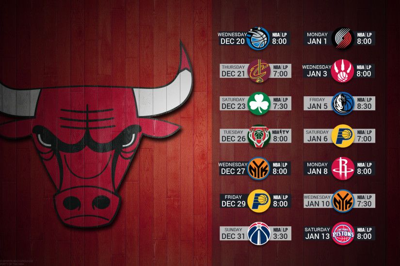 Chicago Bulls 2017 nba basketball team logo december schedule hardwood  wallpaper free on mac and desktop