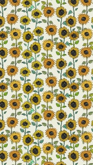 These sunflower are created as a juxtaposition--the sunflowers are all  different but somehow create a pattern.