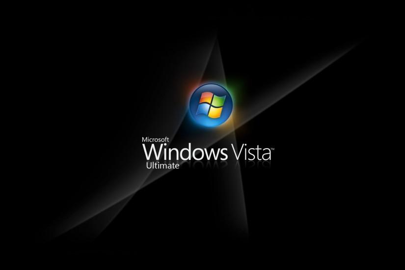 Marvellous Micorosoft Windows Vista Ultimate Dark Background Logo Colors  Round Star Button Wallpaper 1920x1200px