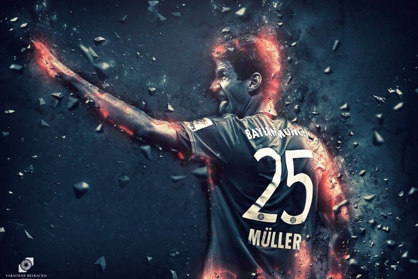 footballers, Thomas Muller, Germany, Bundesliga, Champions League, Bayern Munchen  Wallpapers HD / Desktop and Mobile Backgrounds