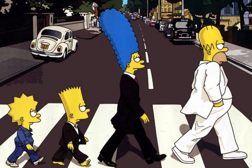 The Simpsons - Beatles wallpaper