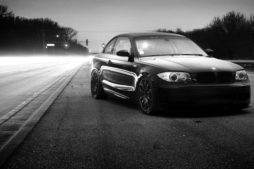 Black and White Car Background