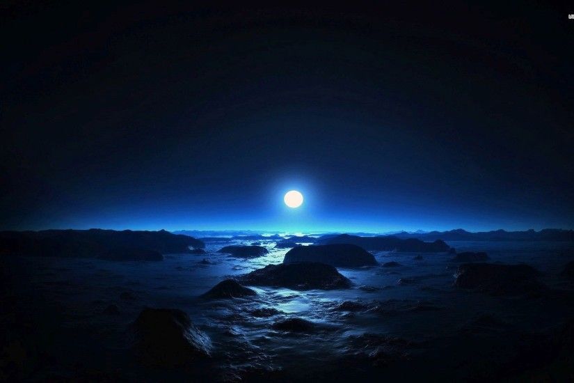 Misty Blue Moon ...