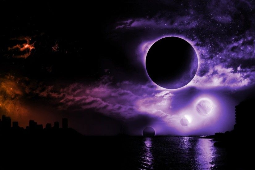 3d Dark Moon Wallpaper Cool Colourful Background Photos Download Windows  Apple Display Picture 1920x1200