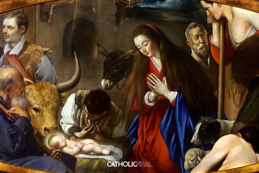 18 Gorgeous Classical Paintings - HD Christmas Wallpapers - The Adoration  of the Shepherds at the