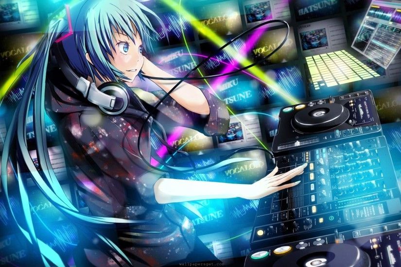 Anime DJ Music Wallpaper Picture.