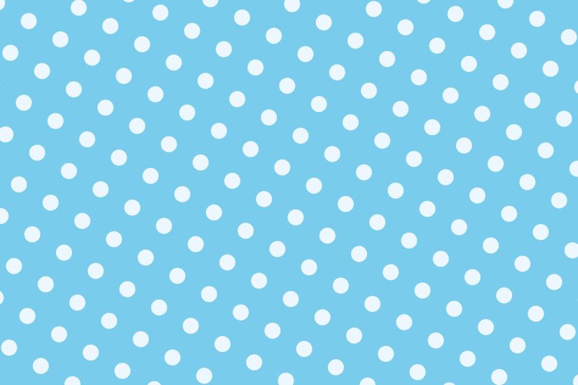 Free White & Blue Polka Dots Background