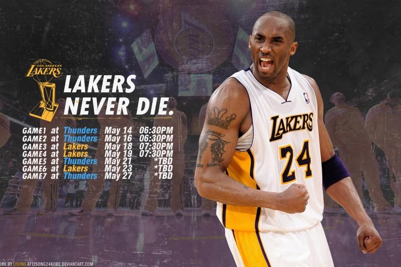 Lakers - Thunder 2012 NBA Playoffs 1920x1200 Wallpaper