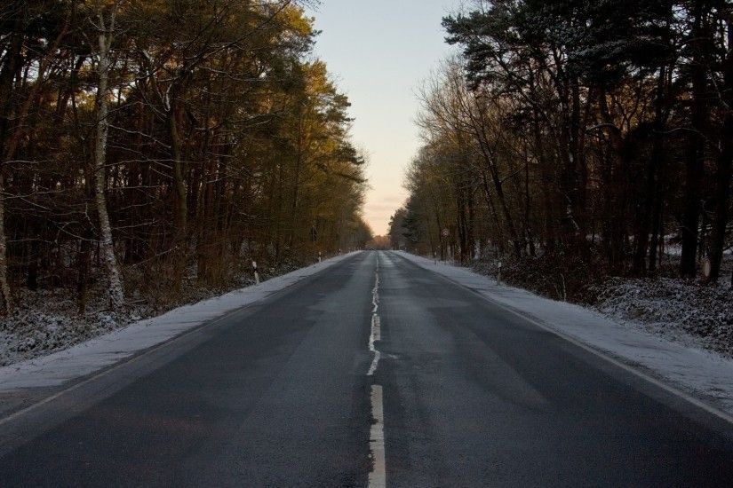 1920x1080 Wallpaper road, asphalt, winter, snow