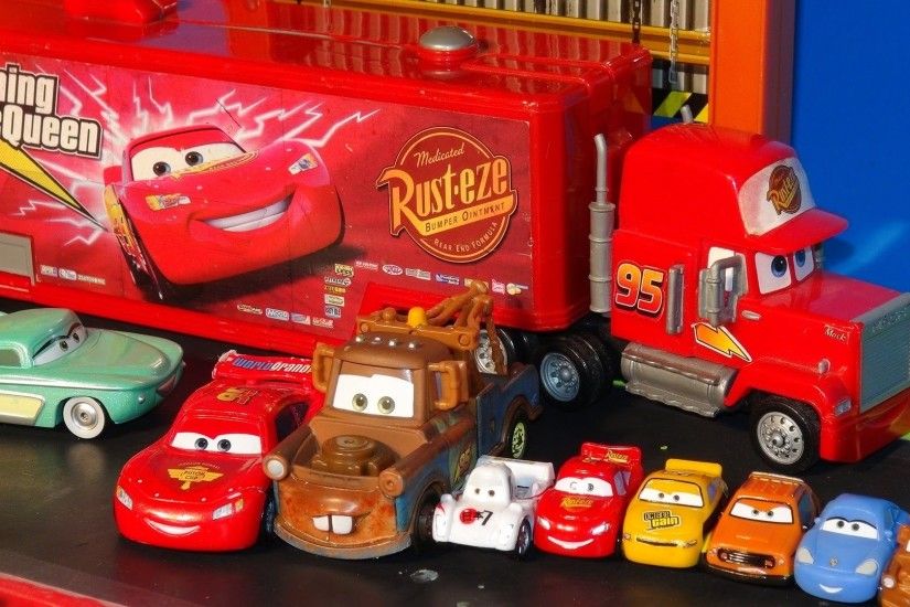 Play Doh Surprise Eggs in Pixar Cars Lightning McQueen with The Haulers ,  Maters Surprise Birthday - YouTube