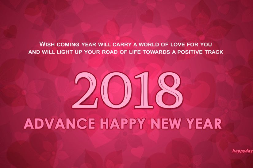 Happy New Year 2018 in advance wallpaper Advance 2018 wallpaper