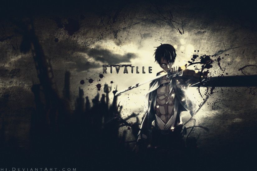 Corporal Rivaille Shingeki no Kyojin Wallpaper by Say0chi