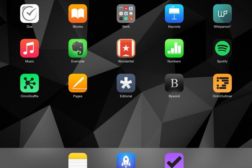 Grey's Current iPad Pro 9.7-inch Homescreen Â· Grey's iPad Wallpaper