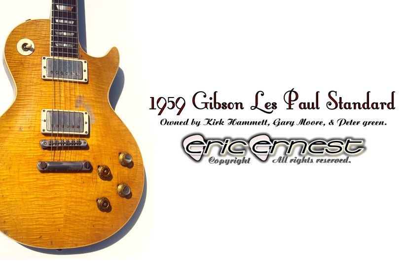 1959 Gibson Les Paul Standard guitar Peter Green Gary Moore Kirk Hammett  Metallica wallpaper. 1400 X 2500.