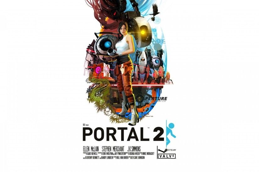 1920x1080 Wallpaper portal, portal 2, game, art