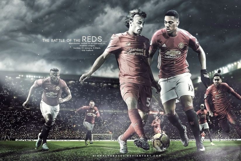 ... Manchester United vs Liverpool :Matchday Wallpaper by nirmalyabasu5