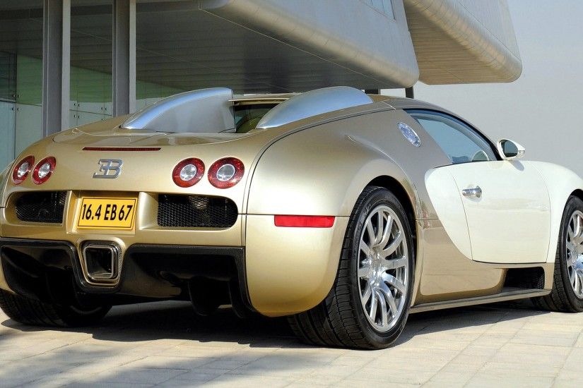 ... bugatti veyron gold edition rear side wallpaper backgrounds desktop ...