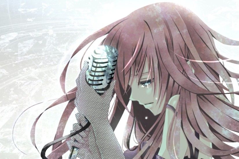 Anime - Vocaloid Music Microphone Pink Hair Long Hair Luka Megurine Anime  Wallpaper