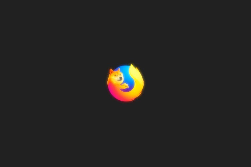 ... the new Firefox Nightly icon into a wallpaper... Logo source:  https://hg.mozilla.org/mozilla-central/raw-file/tip/browser/branding/nightly/firefox. ico ...