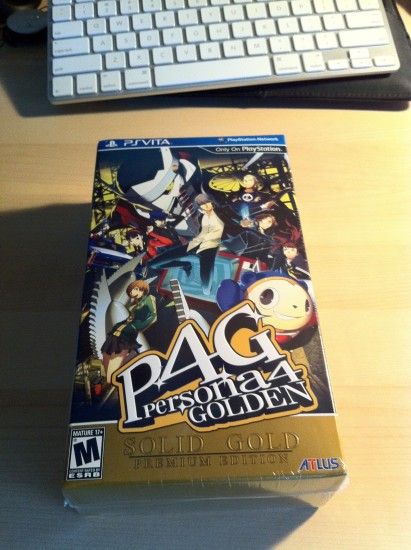 Delivered this early morning, I got from Gamestop Canada my PS Vita game Persona  4 GOLDEN ...