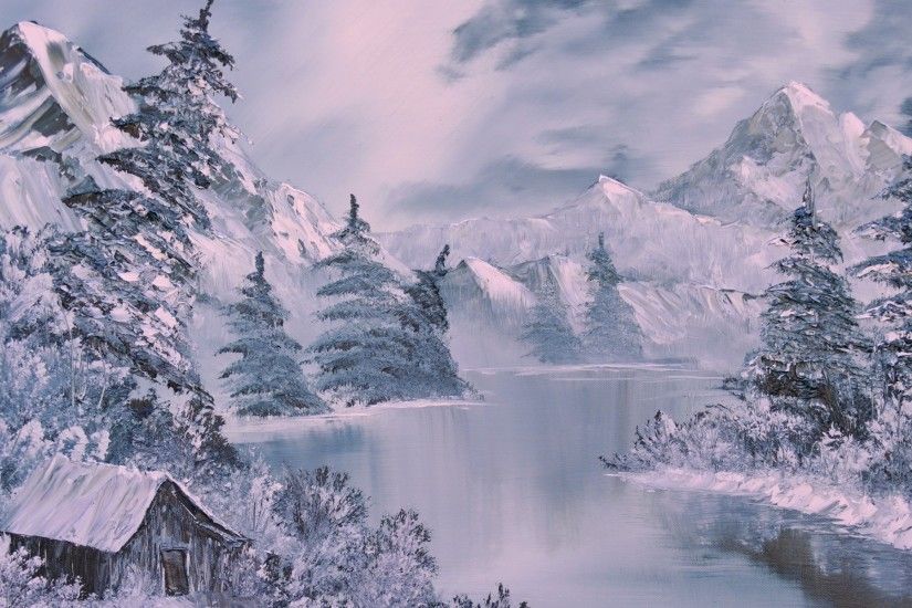 Winter River Wallpaper