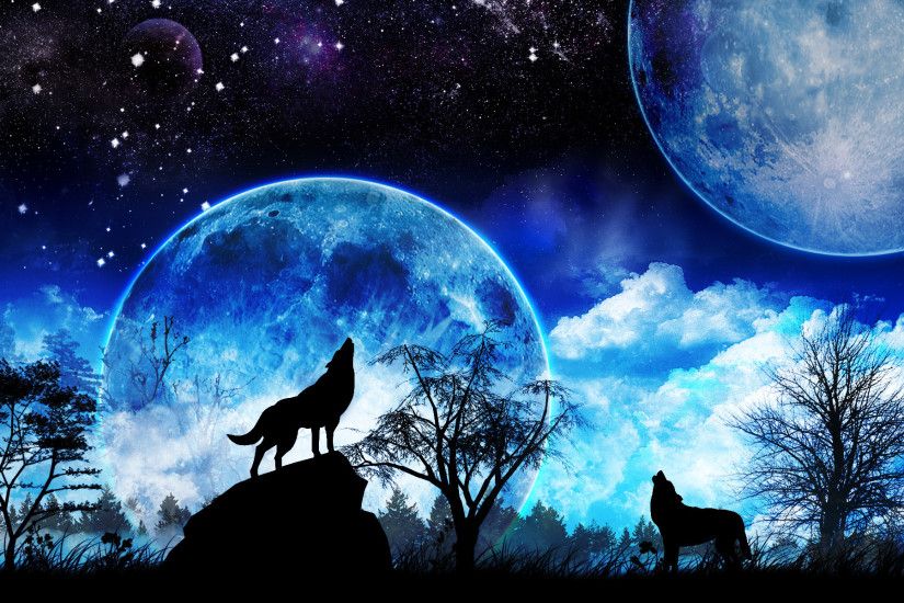 Howling Wolves wallpaper - ForWallpaper.com