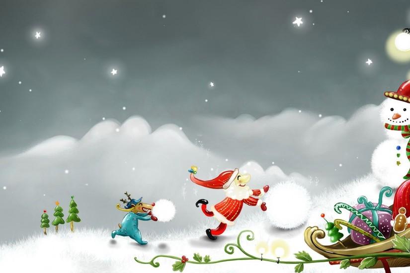 Rudolph making snowmen Wallpaper | Free Wallpapers, Desktop Wallpapers .